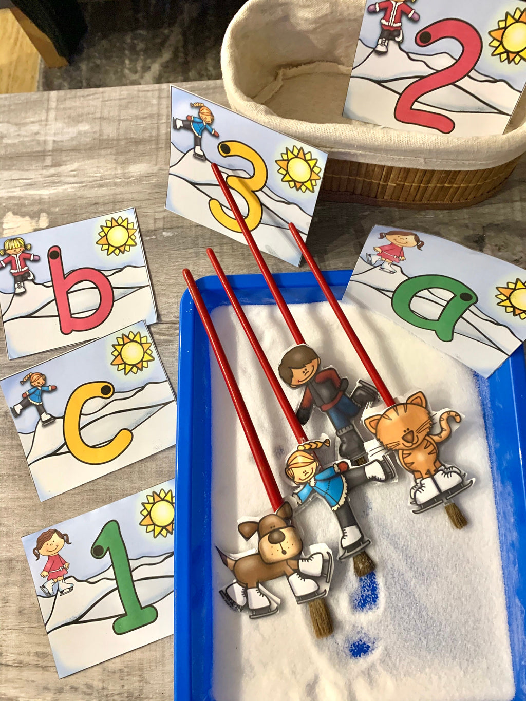 Salt tray writing - Number and letter formation - Early Years