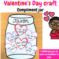 Valentine's Day craft - Compliments jar