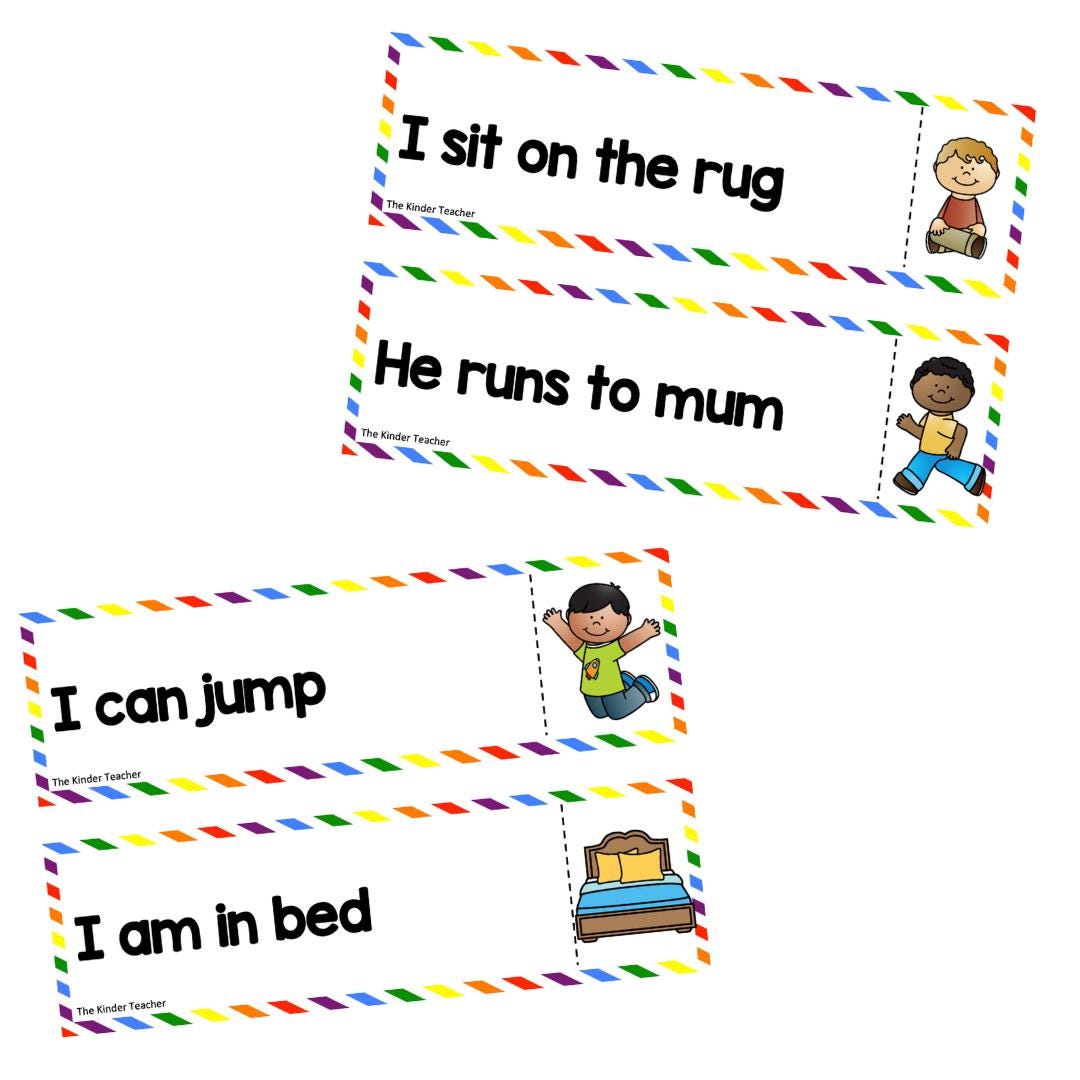 Read and reveal - CVC words and sentences