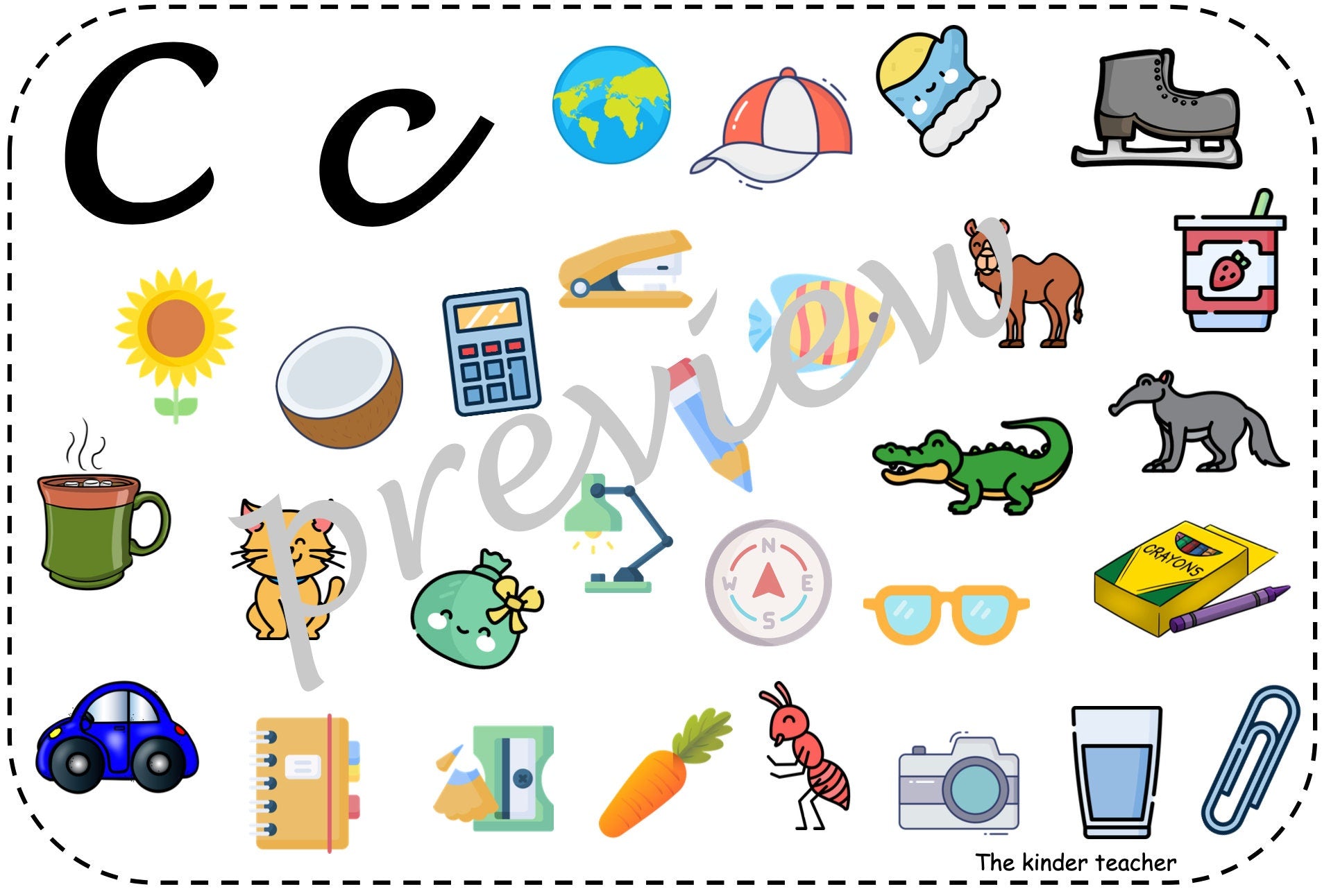 Beginning Sounds Mats - Find and circle