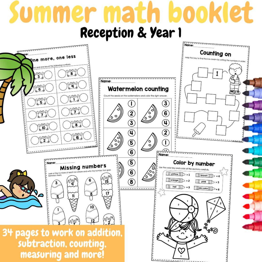 Summer Math Booklet for Reception and Year 1