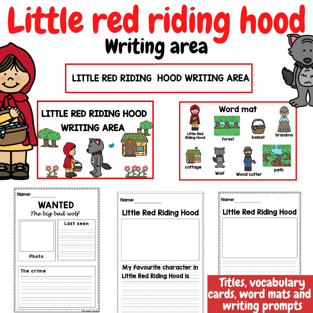 Little red riding hood - Writing area for Early Years