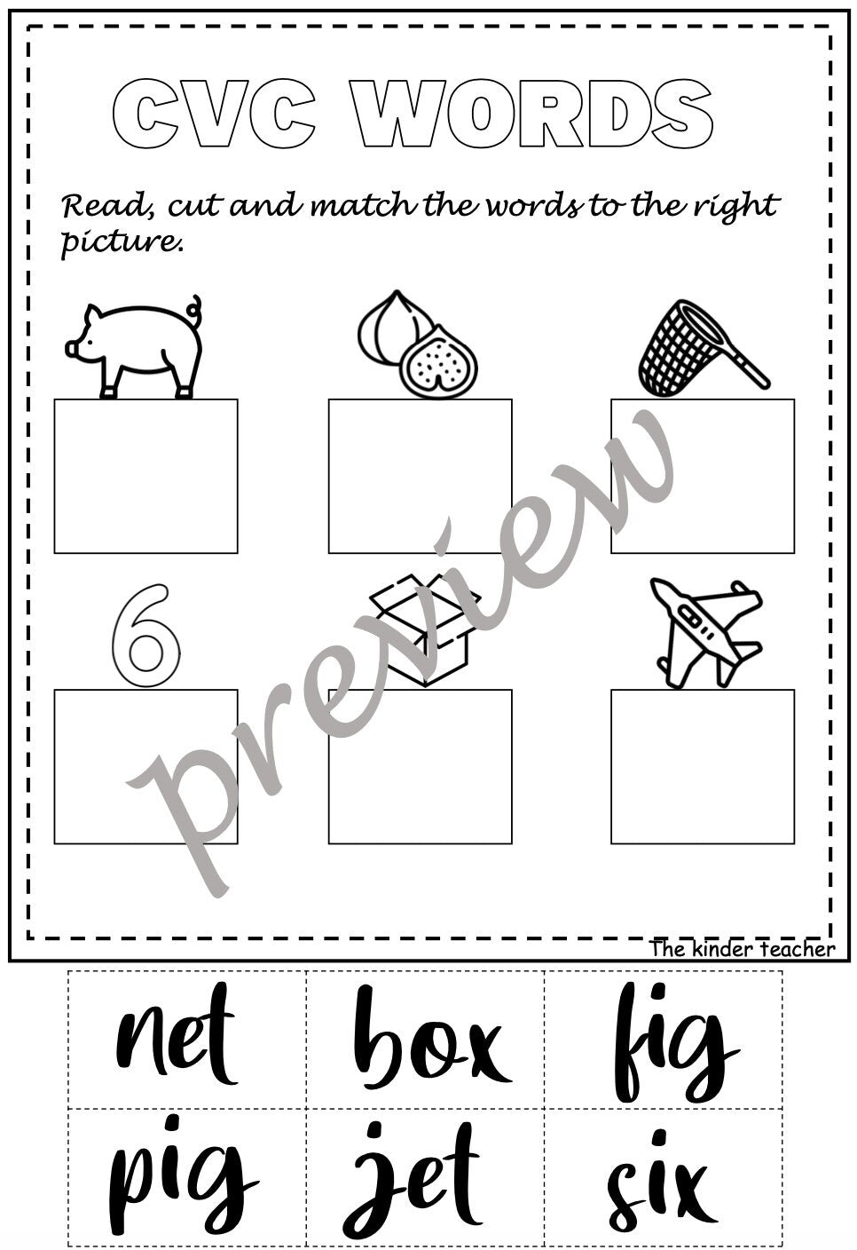 CVC words Booklet