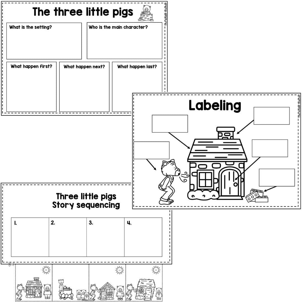 Three Little Pigs - Literacy activity booklet