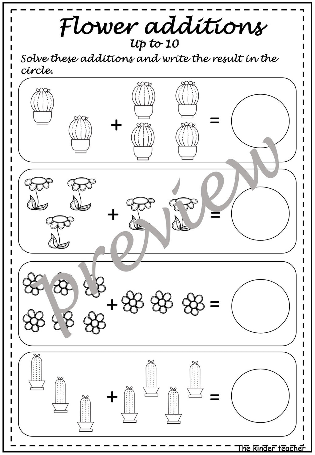 Kindergarten maths booklet