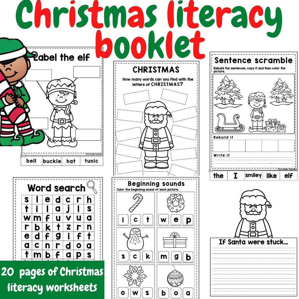 Christmas LITERACY booklet for Early Years