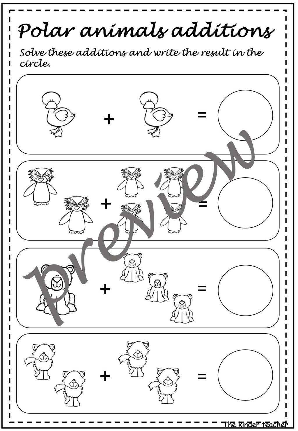 Polar Animals activity booklet