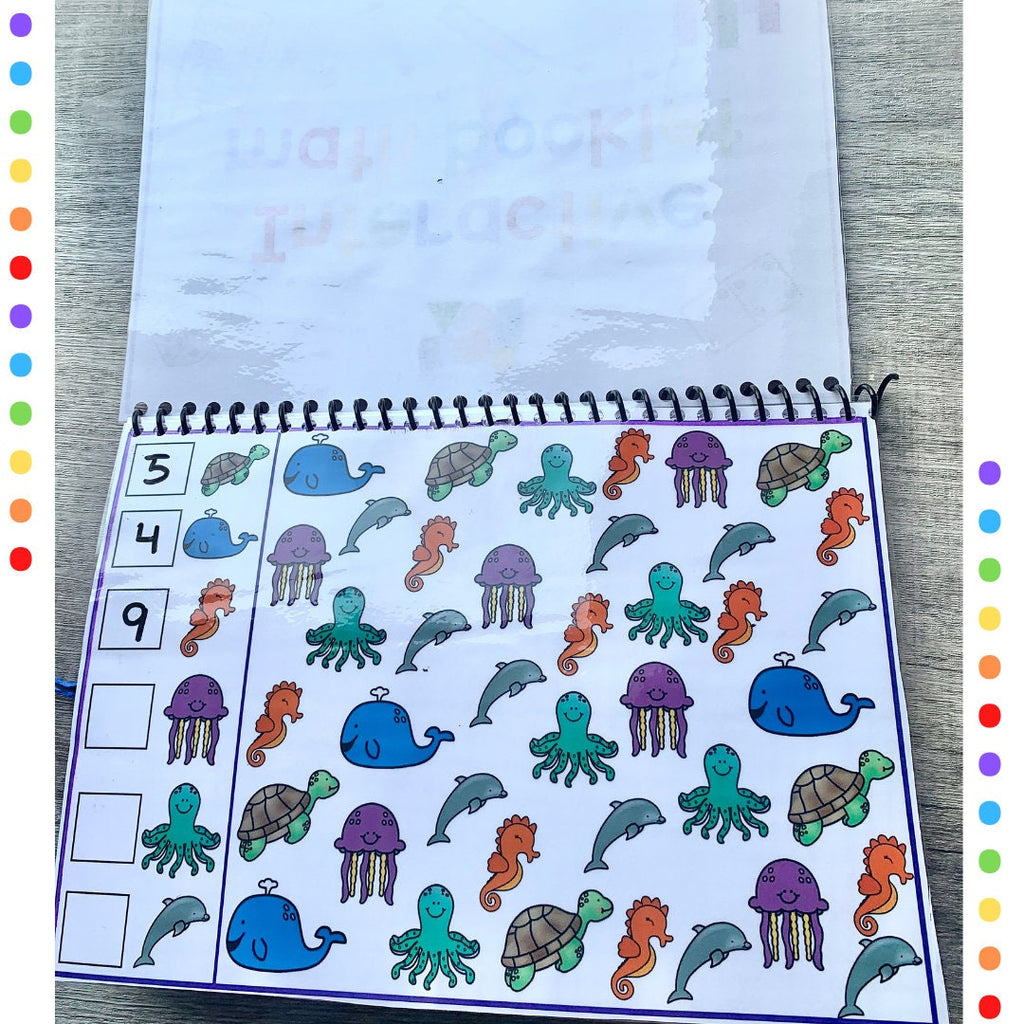 Interactive math booklet