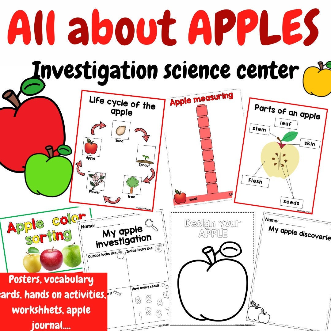 All about apples - Investigation science center for Preschool