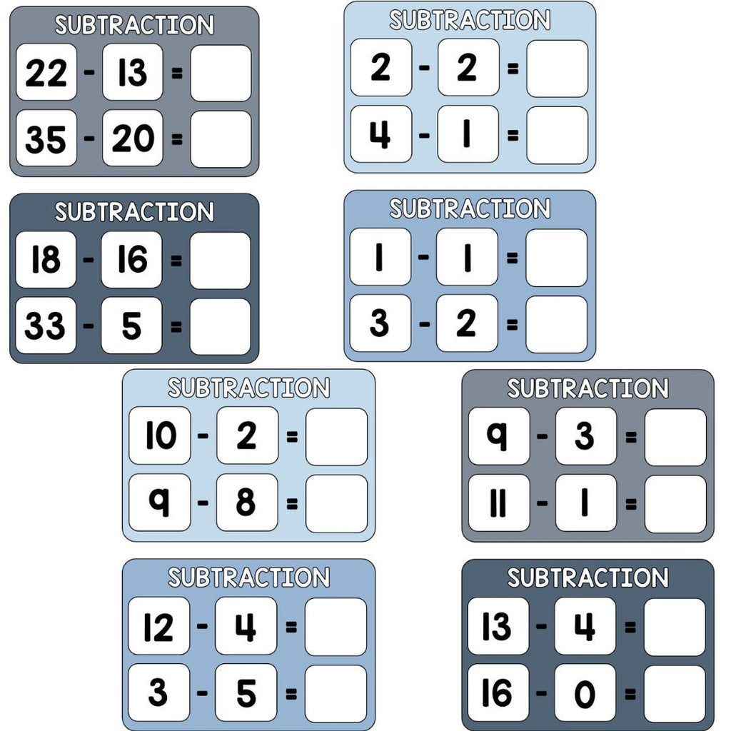 Subtraction keyring - Up to 100