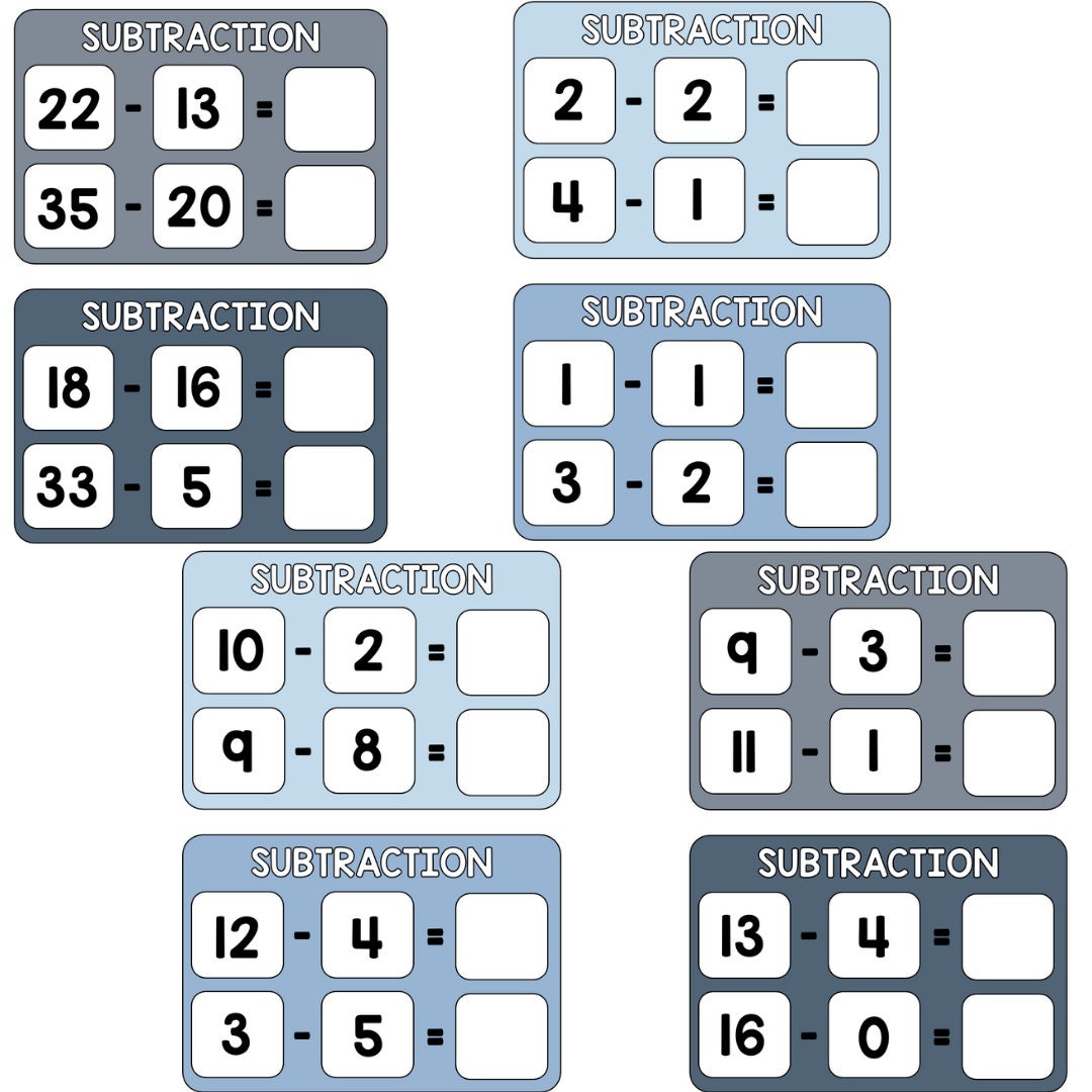 Subtraction keyring - Up to 100