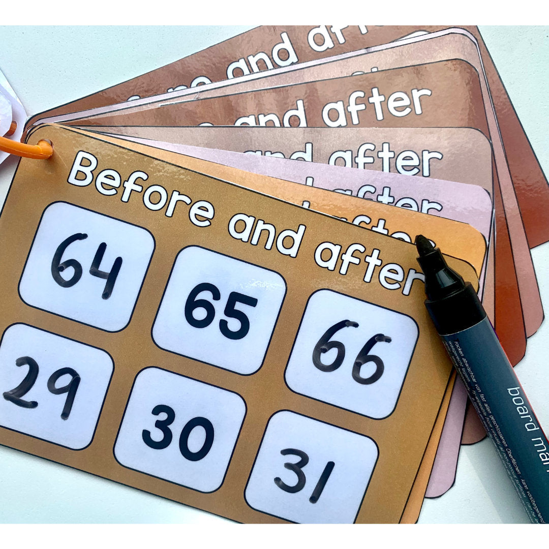 Before and after numbers - Tens (from 1 to 99)