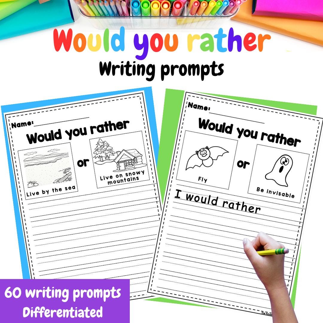 Would you rather booklet  - Early writing