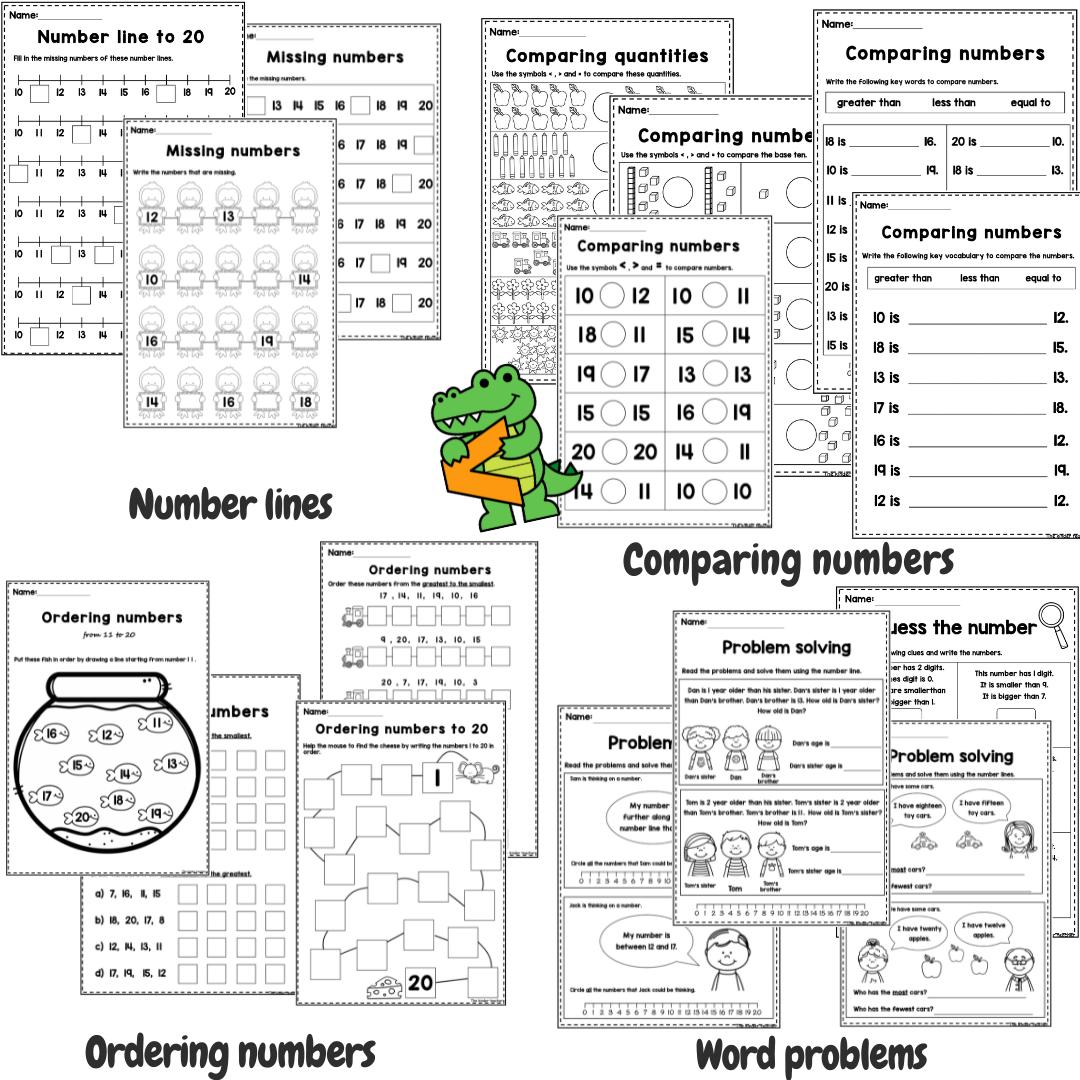 Place value booklet within 20