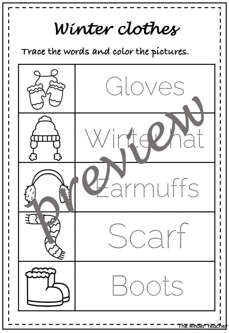 Winter Activity Booklet