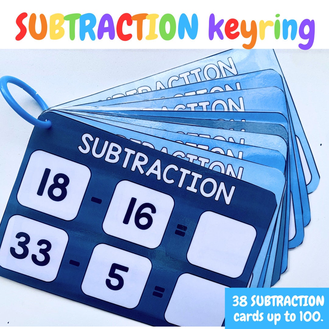 Subtraction keyring - Up to 100