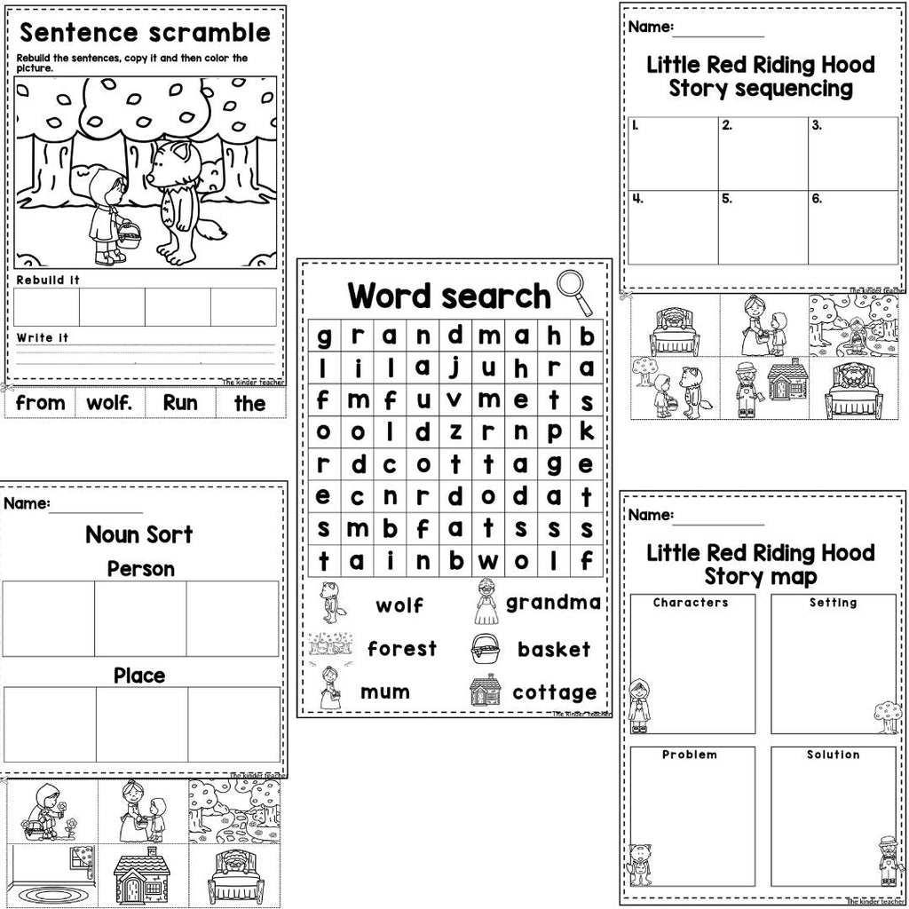 Little red riding hood - Literacy activity booklet