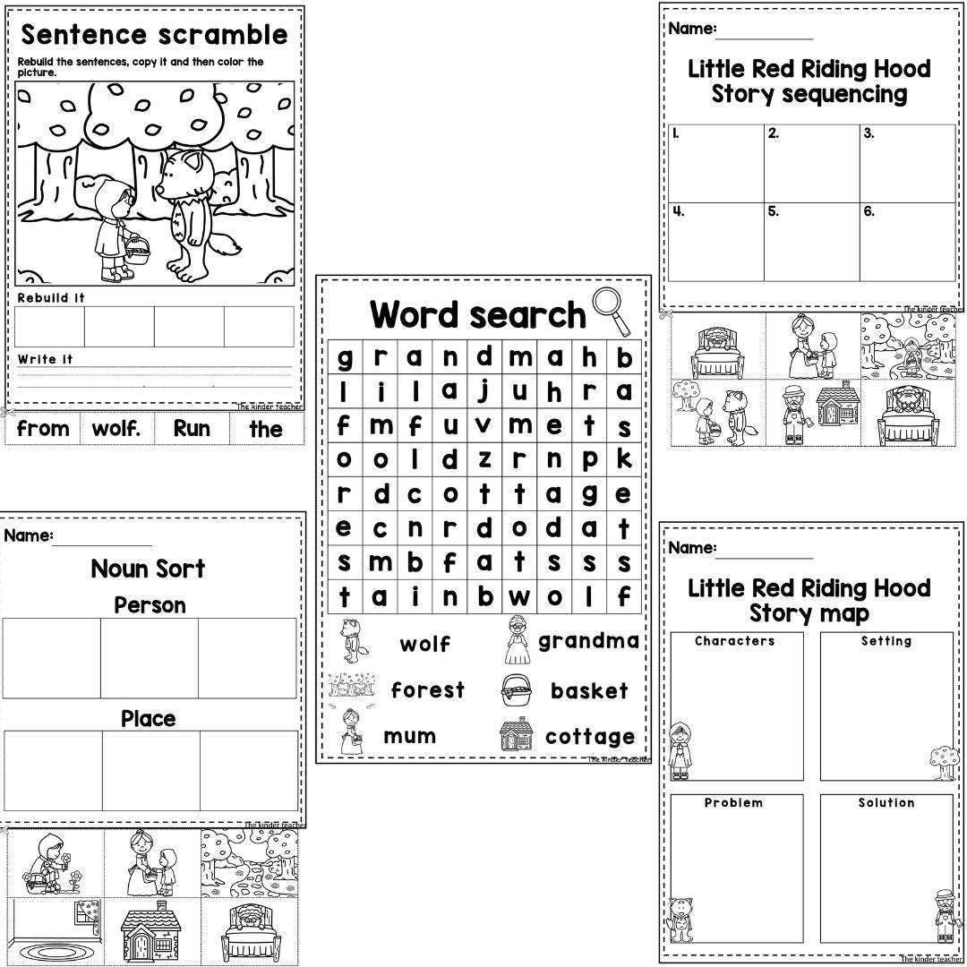 Little red riding hood - Literacy activity booklet