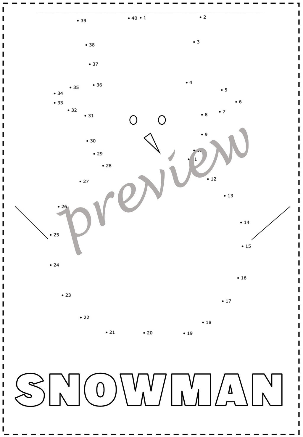 Christmas dot to dot Booklet
