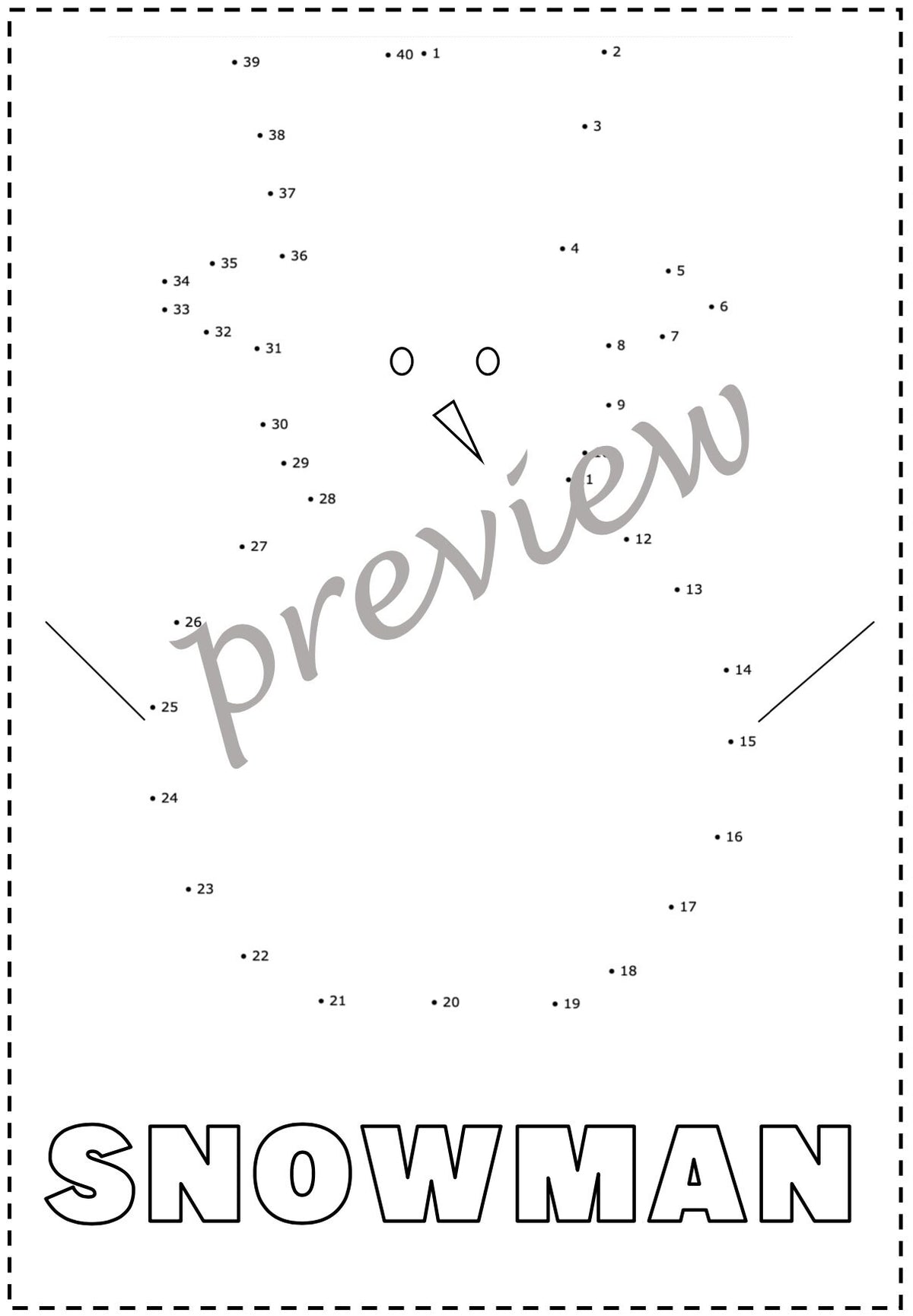 Christmas dot to dot Booklet
