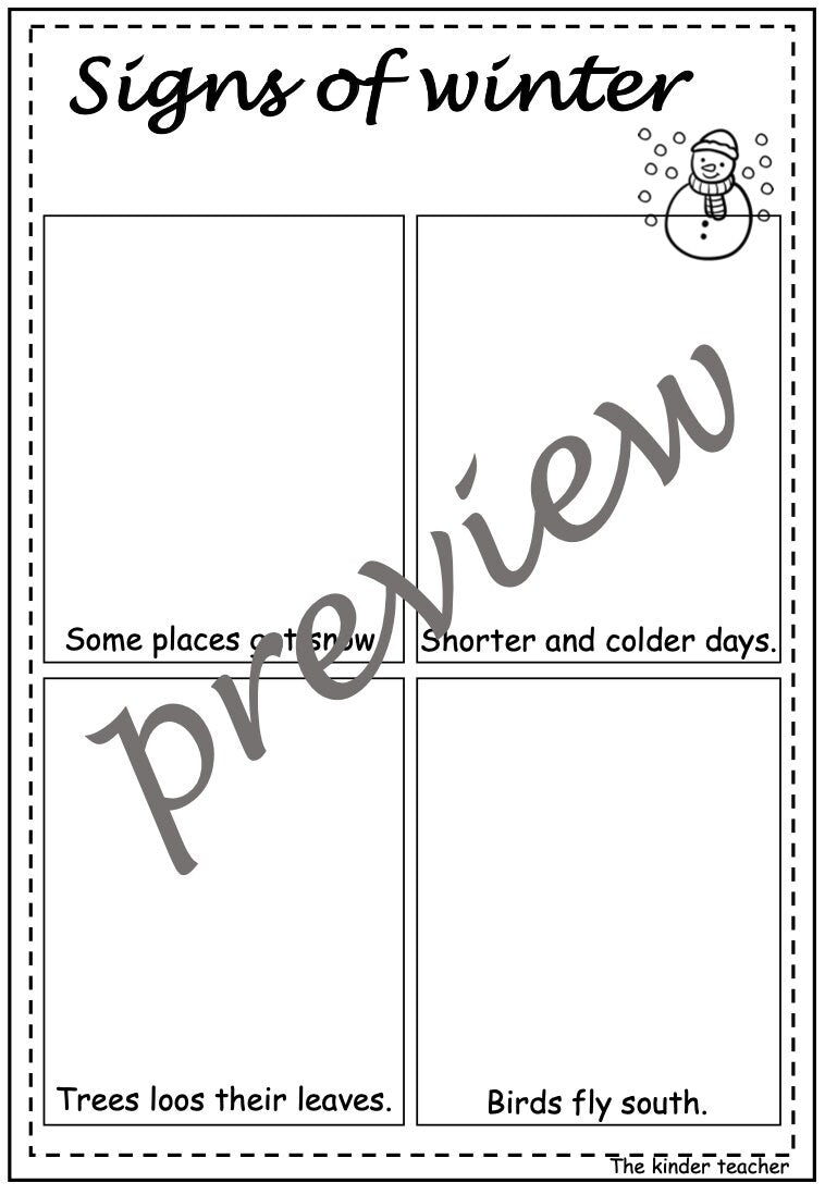 Winter Activity Booklet