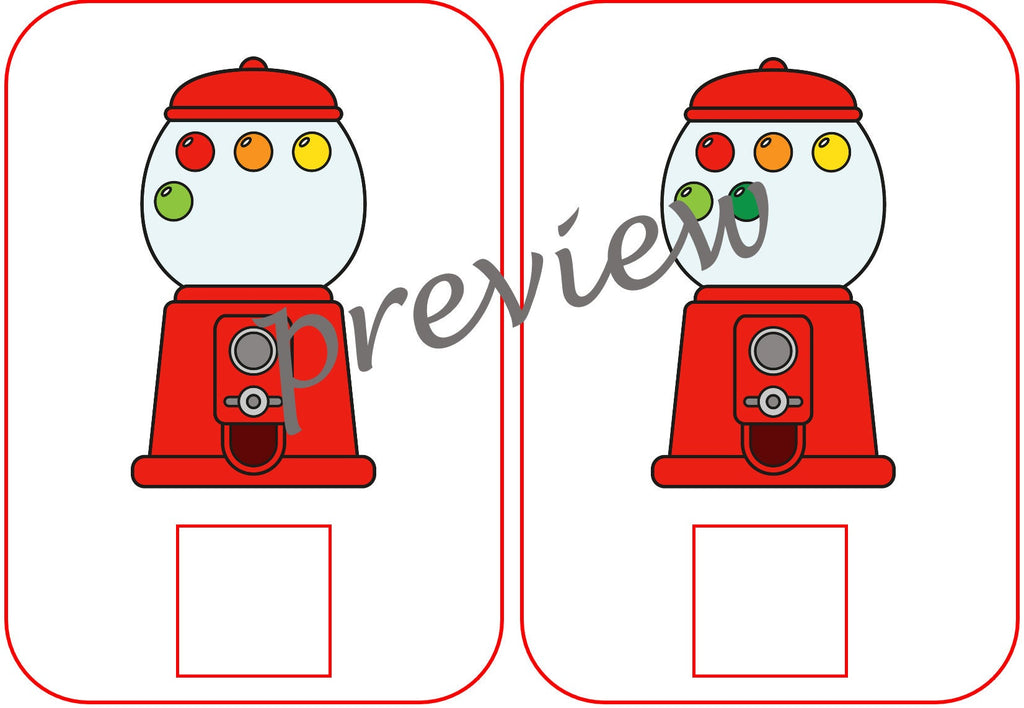 Gumball Machine Counting cards