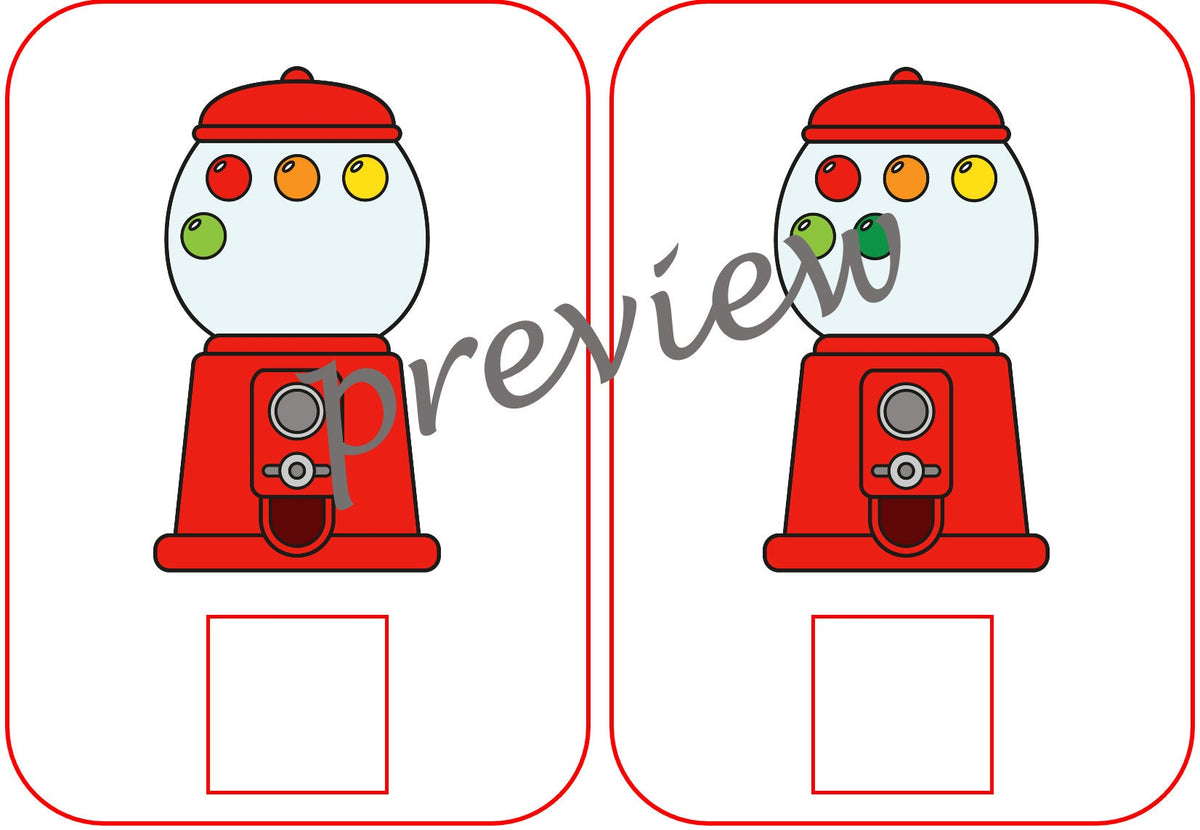 Gumball Machine Counting cards