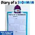 Winter writing craft - Diary of a snowman