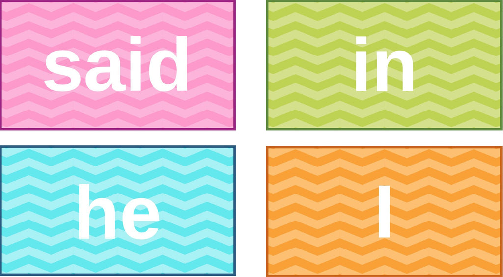 First 100 High Frequency words flashcards
