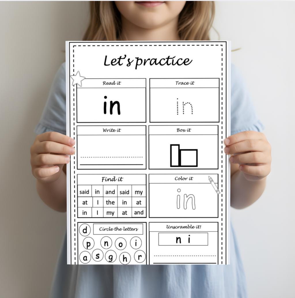 High frequency words booklet - 50 words