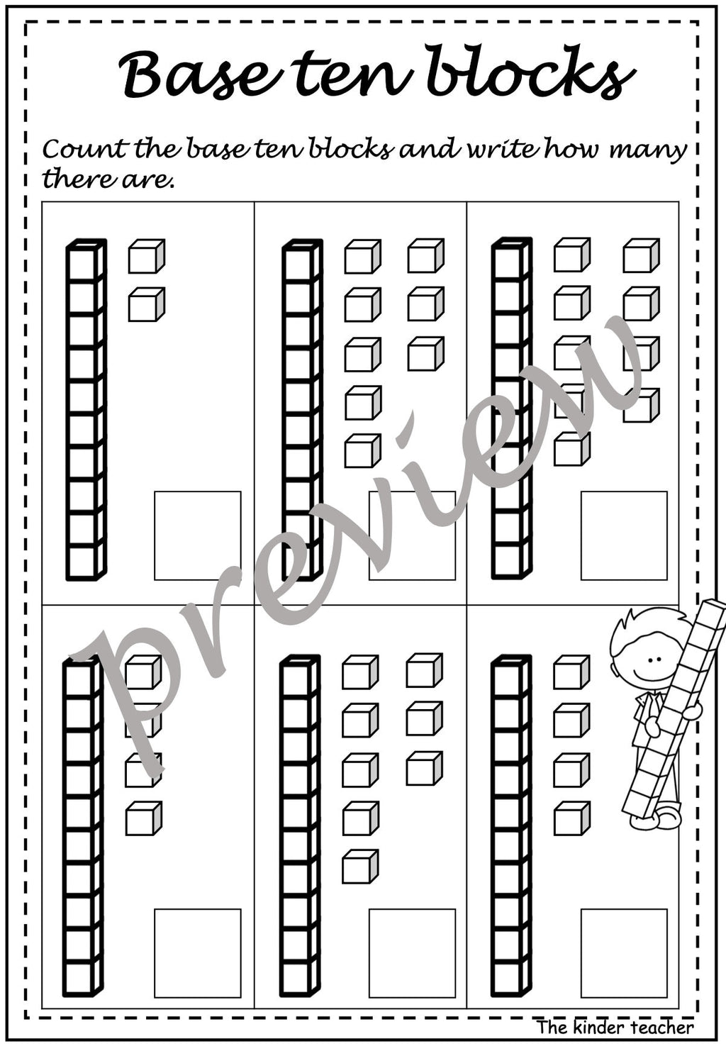 Kindergarten maths booklet