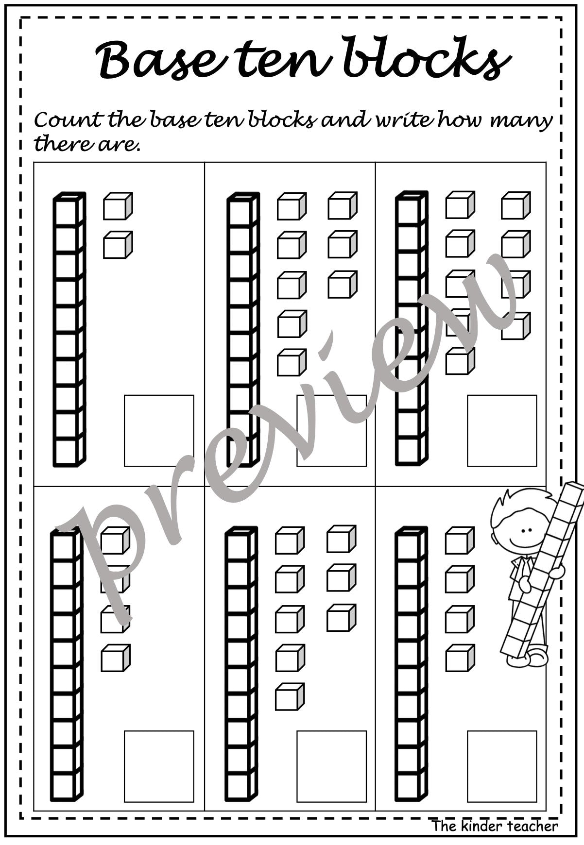 Kindergarten maths booklet