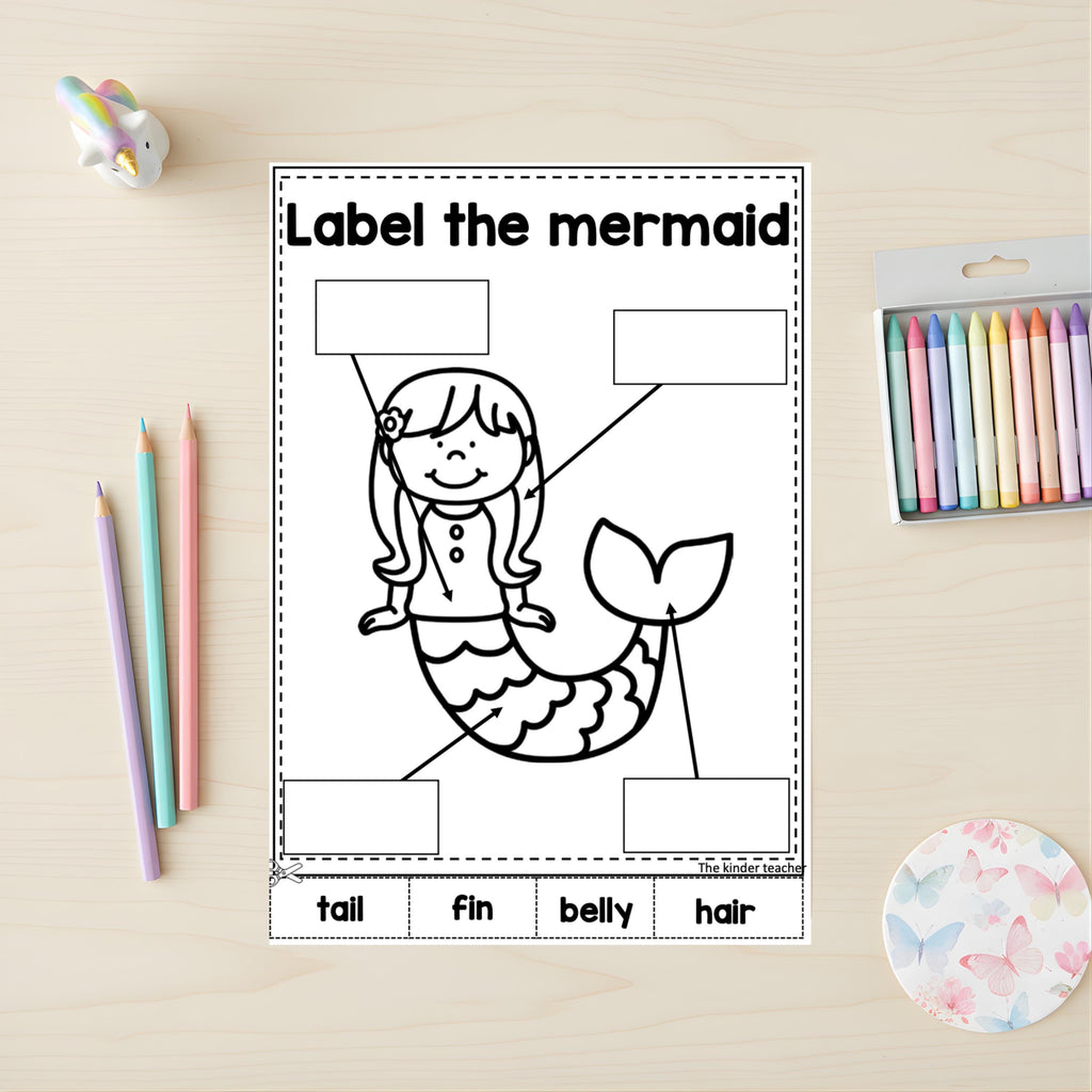 Labeling booklet for Pre-K, Kindergarten Writing - How to Label