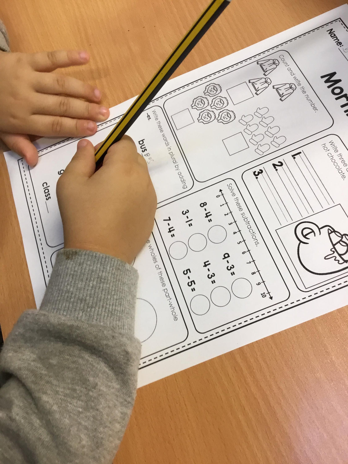 January Morning Work - Reception and Year 1