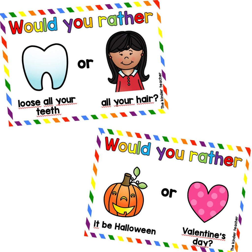 Would you rather questions! 40 cards - PART 2