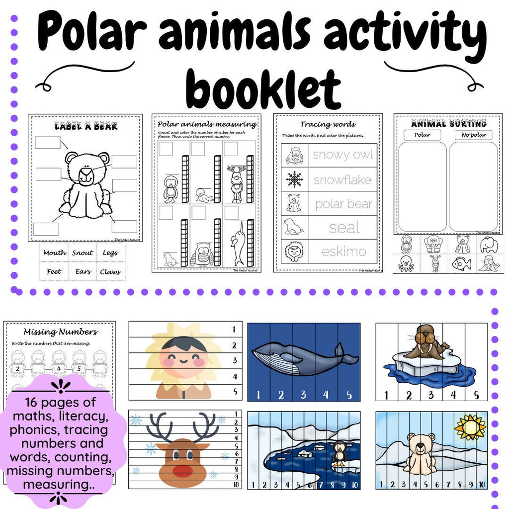Polar Animals activity booklet
