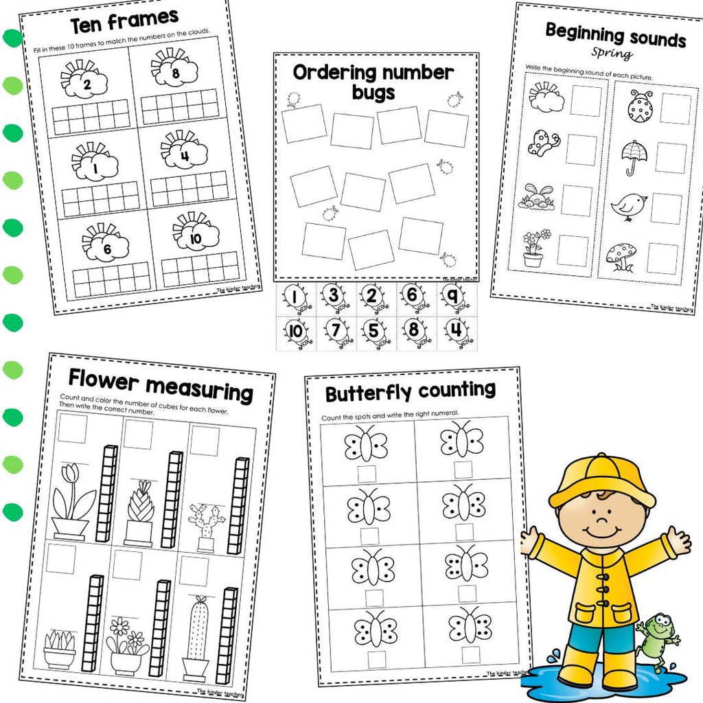 Spring Activity Booklet – Preschool Literacy & Math (PDF Download