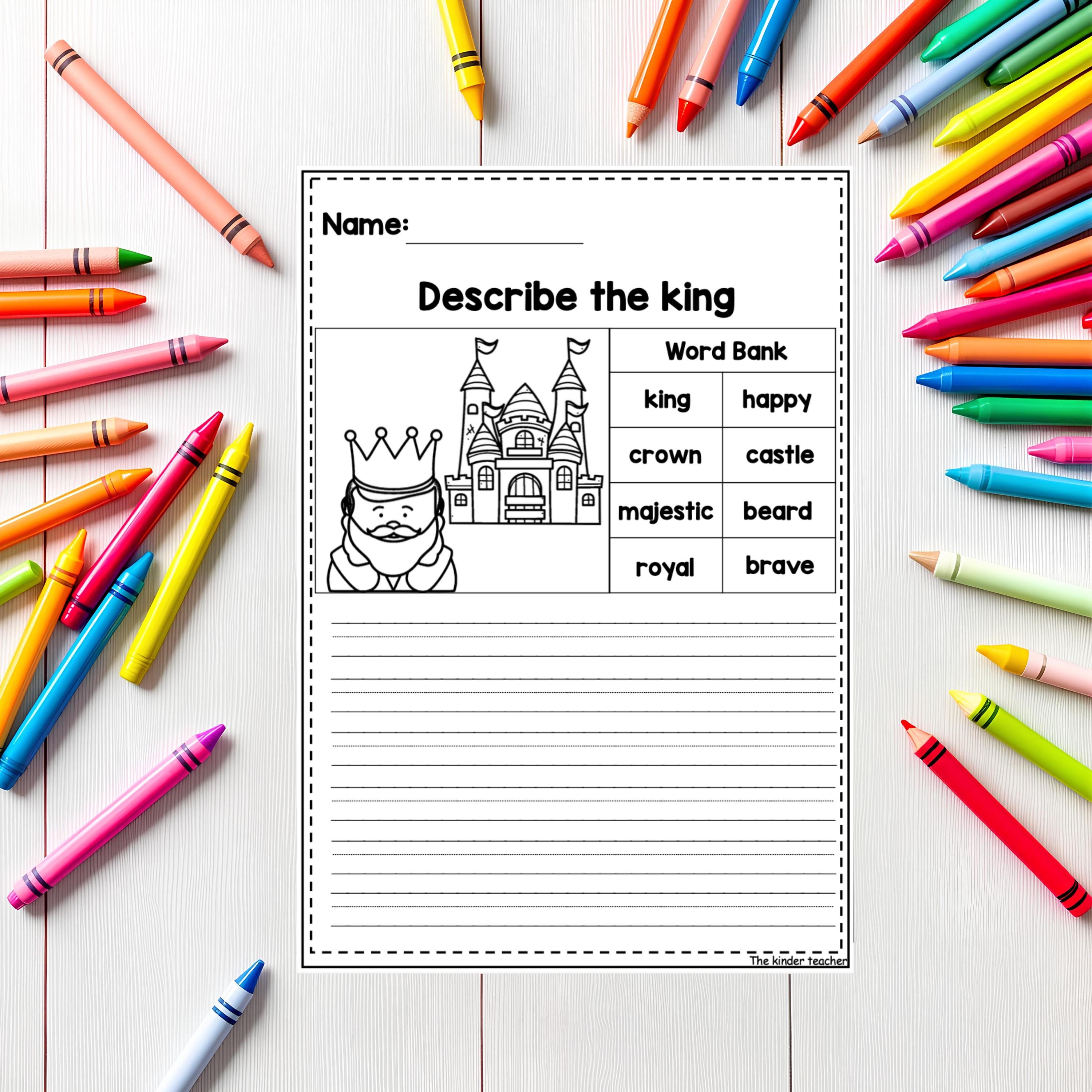 Descriptive writing booklet . Early years writing