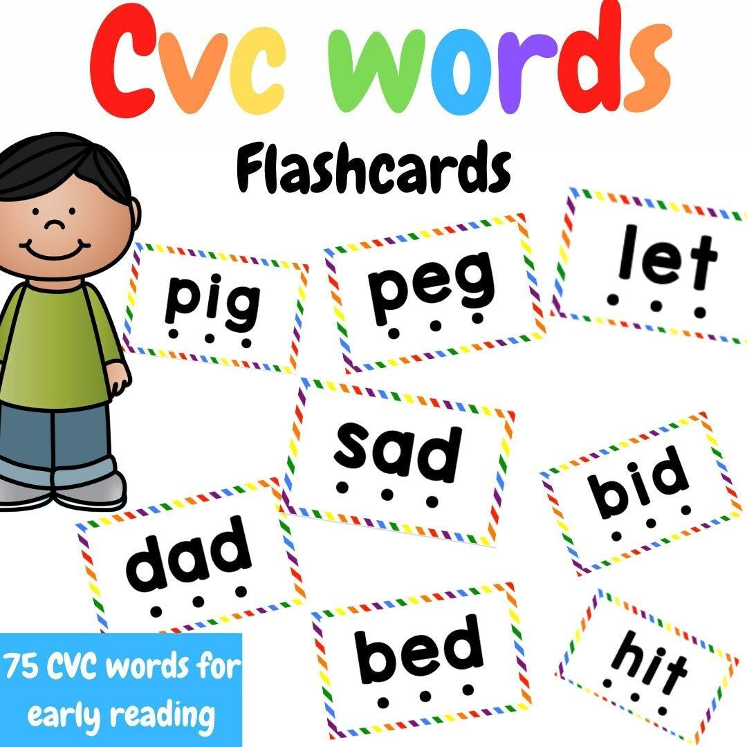 CVC words flashcards