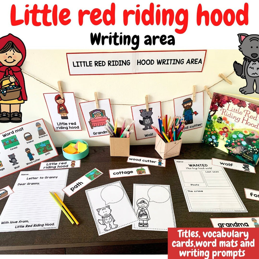 Little red riding hood - Writing area for Early Years