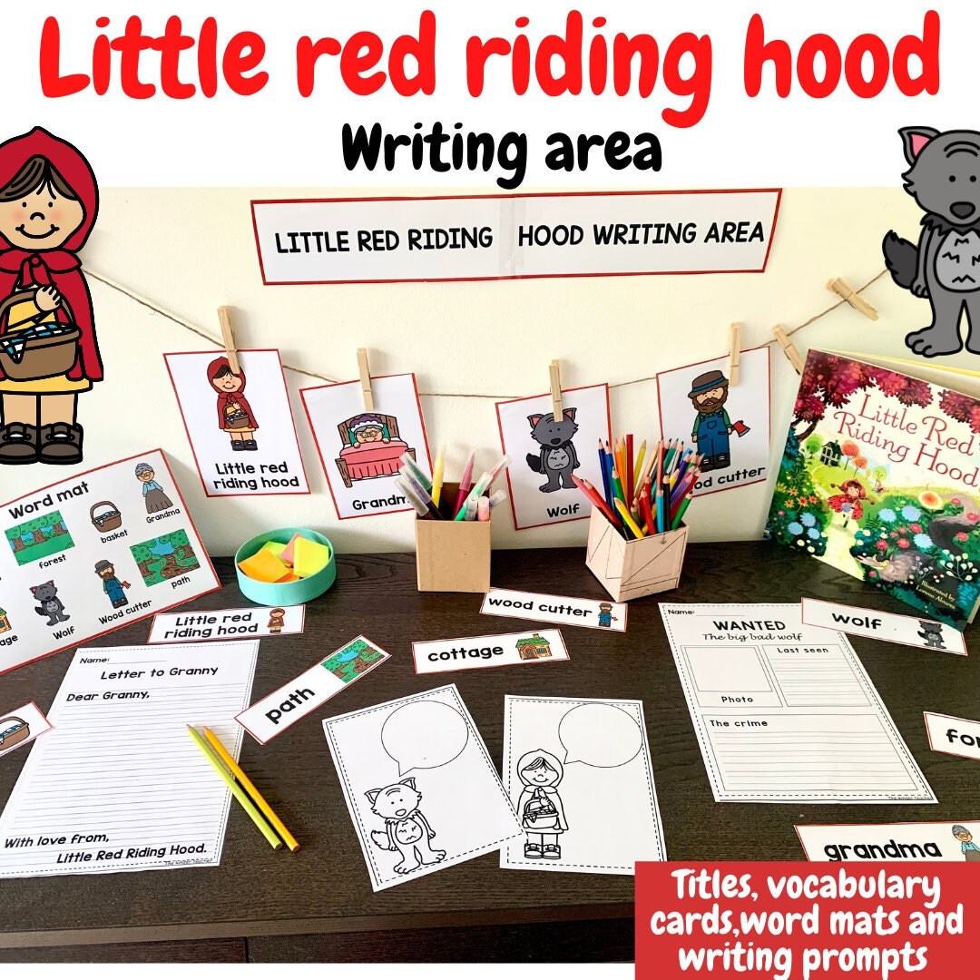 Little red riding hood - Writing area for Early Years