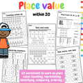 Place value booklet within 20