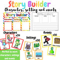 Story builder - Characters, settings and events
