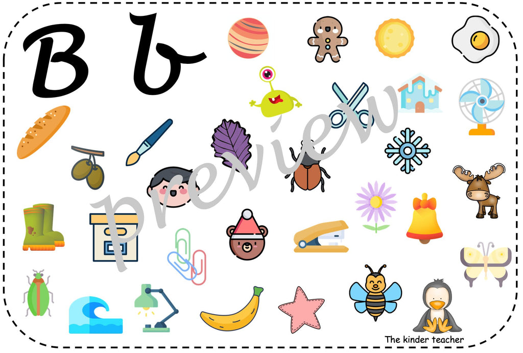 Beginning Sounds Mats - Find and circle