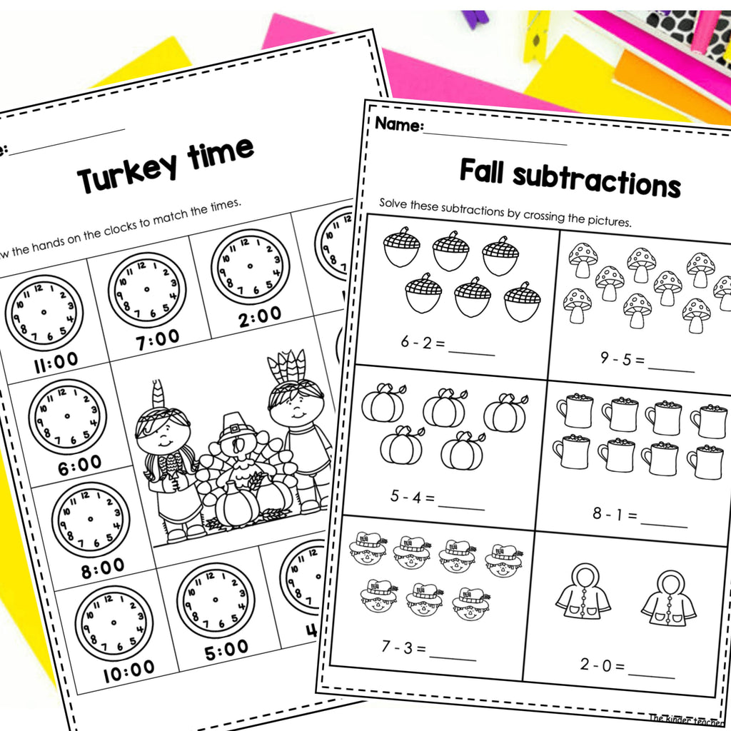 Autumn math booklet for Reception and  Year 1