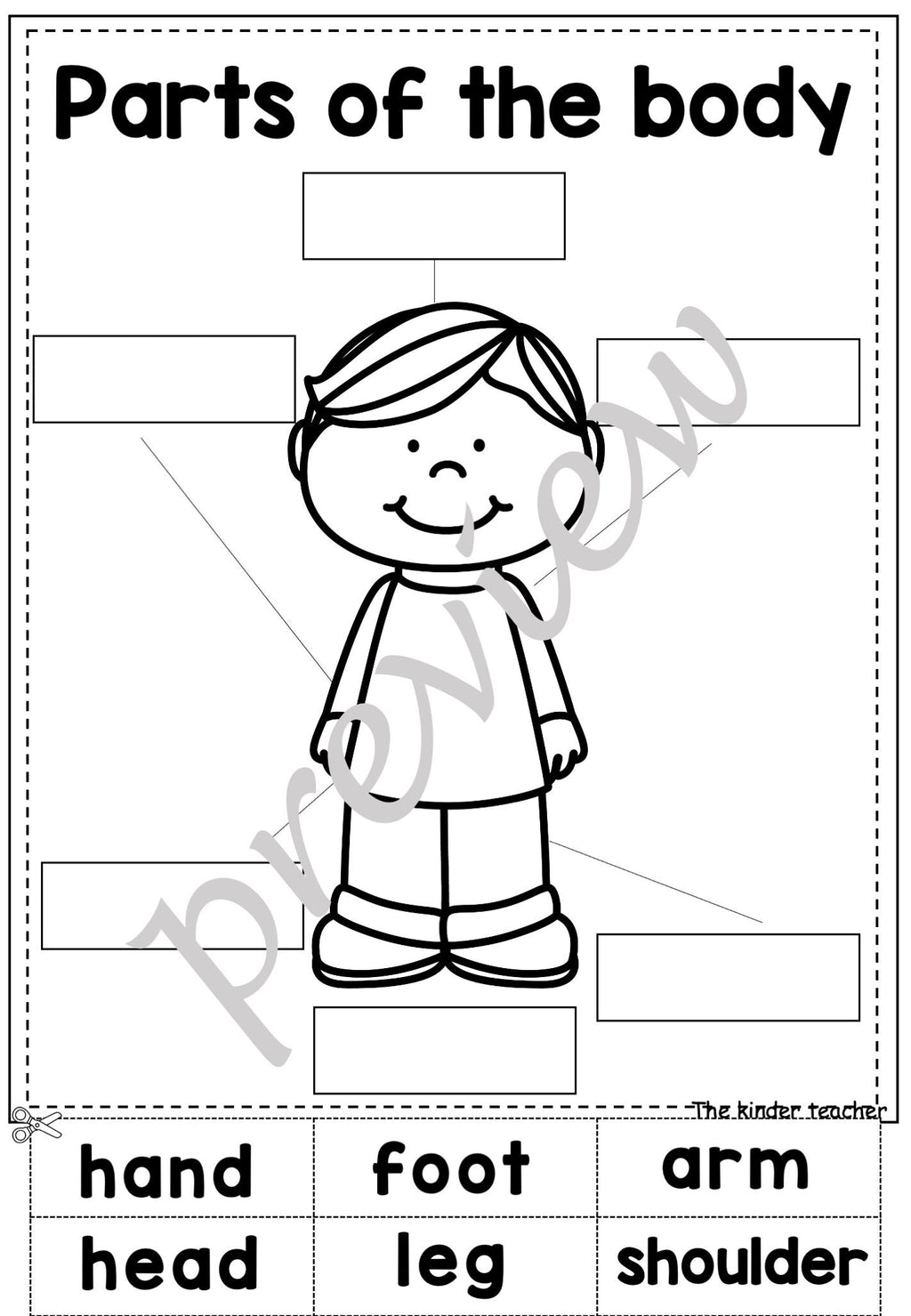 All about me booklet - Kindergarten