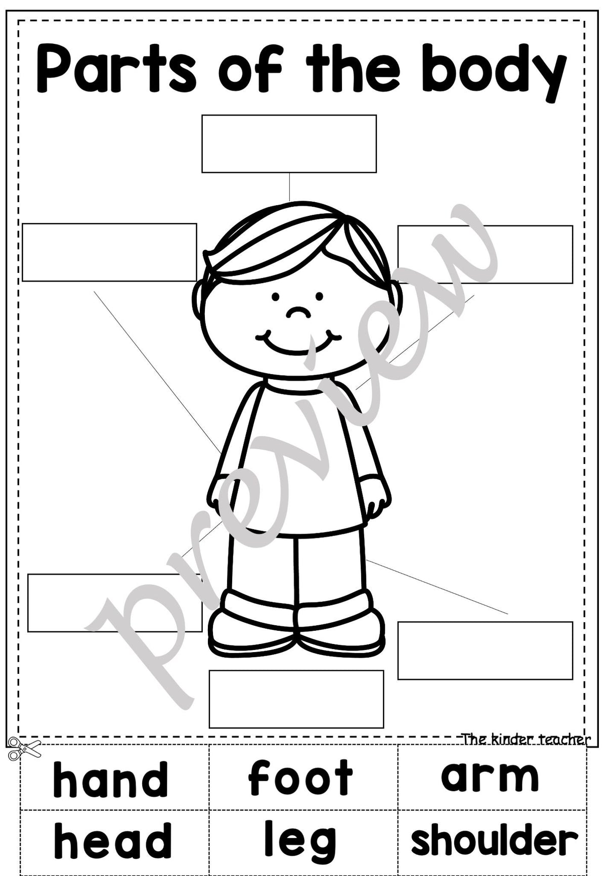 All about me booklet - Kindergarten