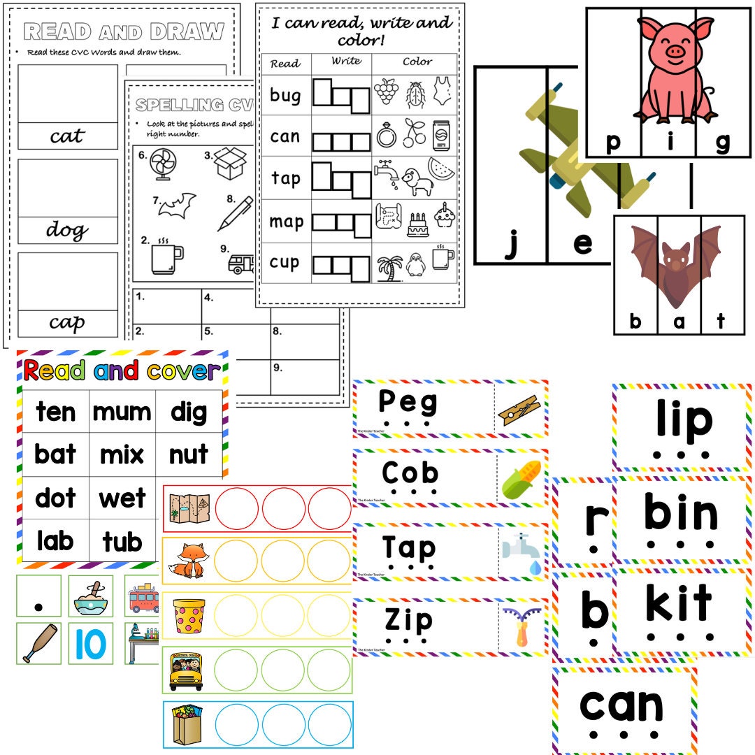 CVC words activity PACK