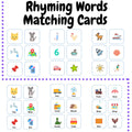 Rhyming words matching cards