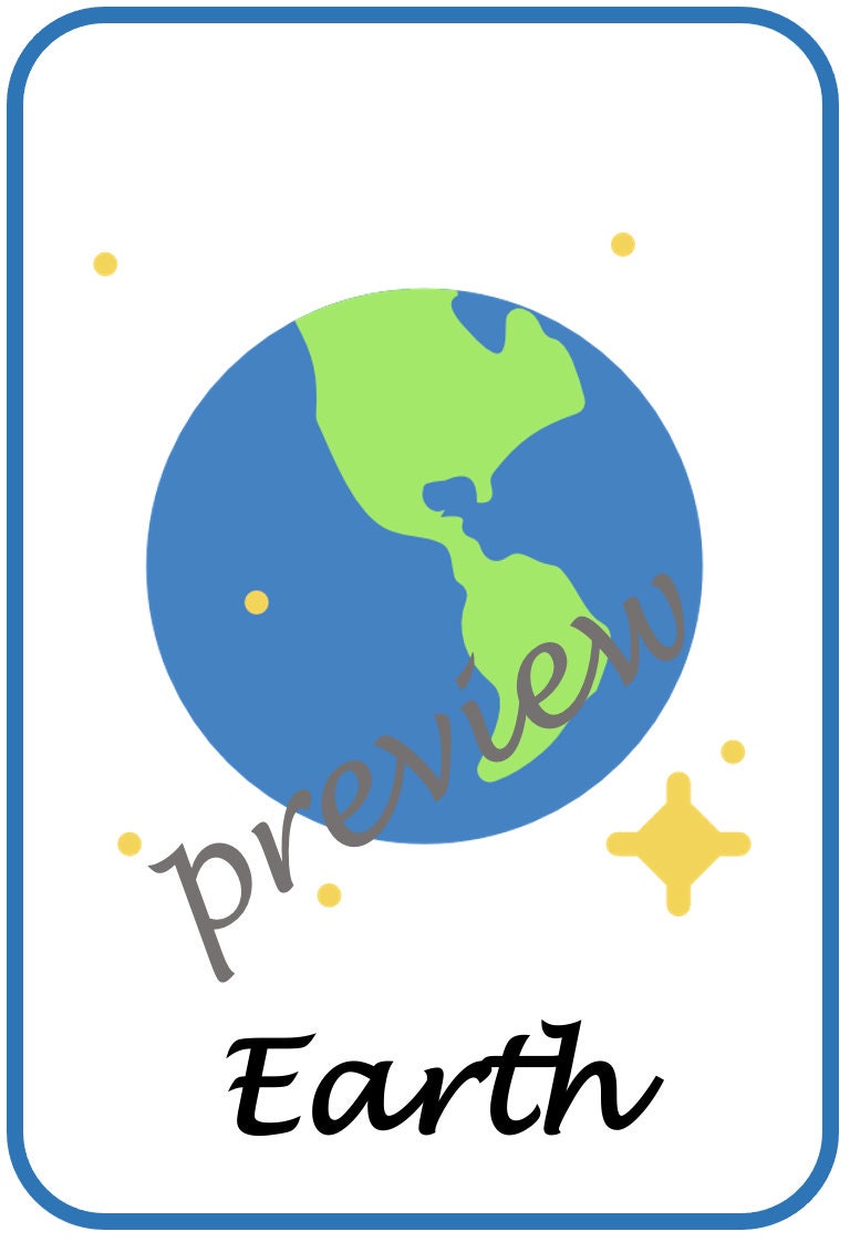 Space posters and key vocabulary